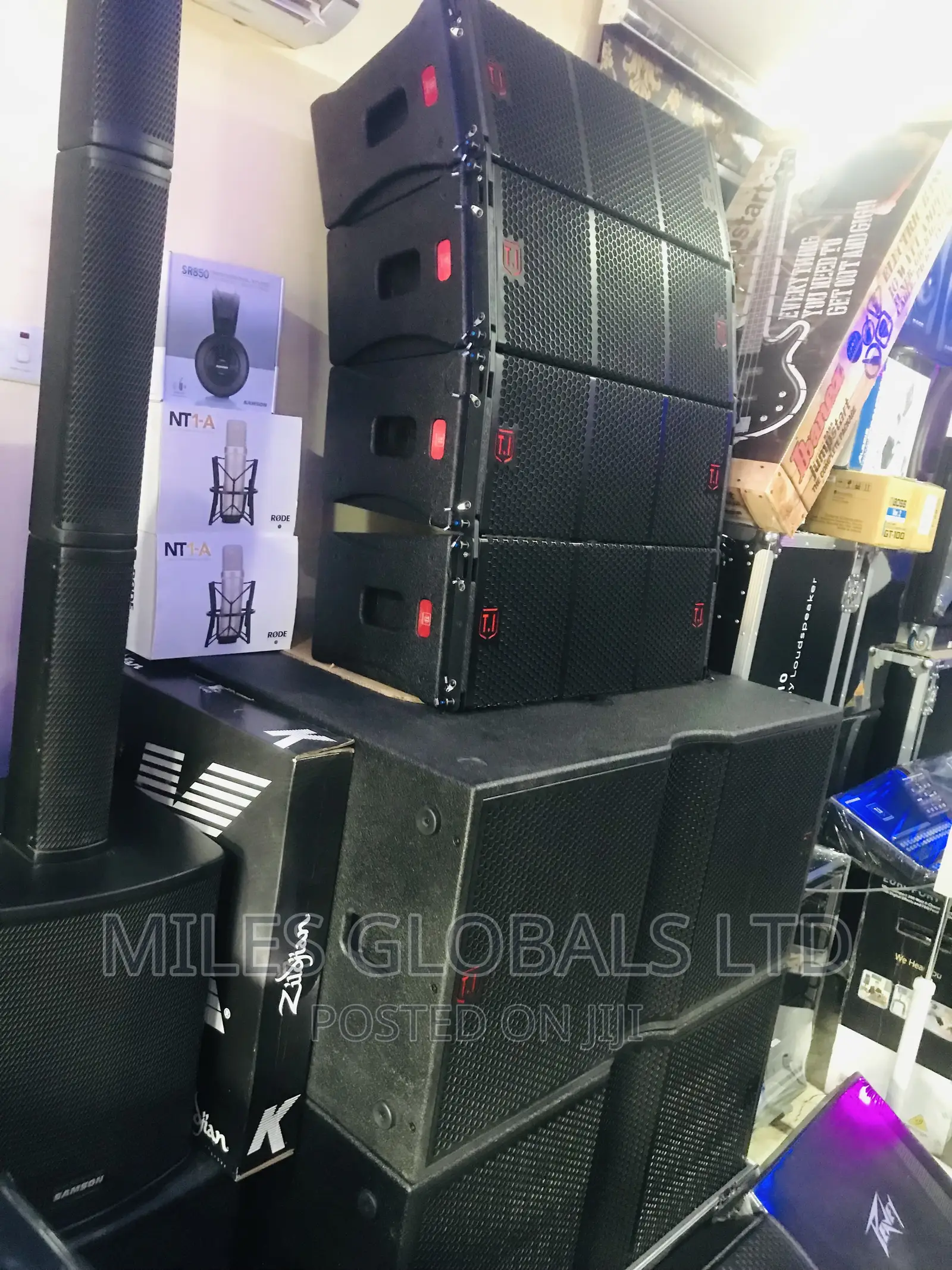 T.I Line Array Speakers Powered Line Array System Pro Audio