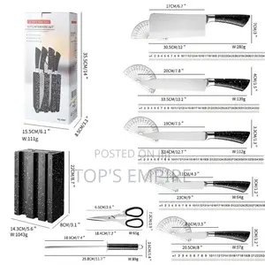 8pcs Quality Mable Kitchen Knife Set