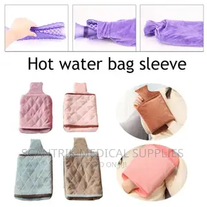 Hot Water Bottle With Knitted Cover