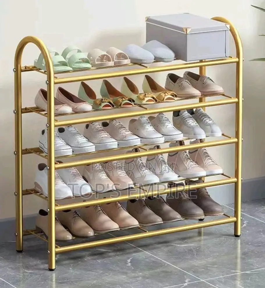 5 Layer Gold Shoe Rack