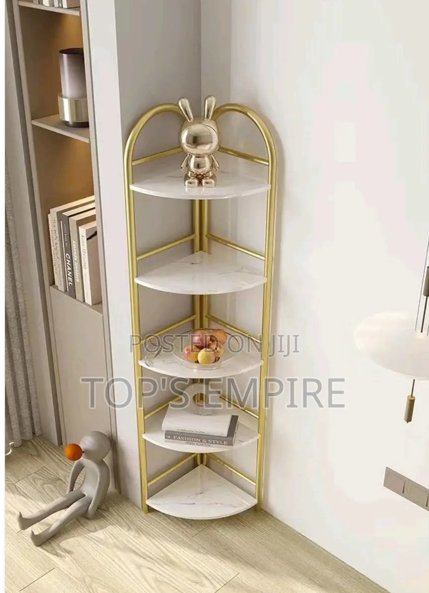 5layer Gold Corner Shelf
