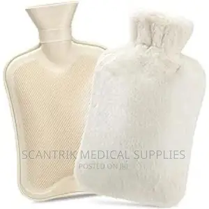 Hot Water Bottle With Plush Cover for Neck