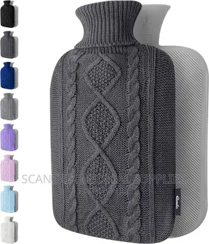 Hot Water Bag Heating Pad With Soft Plush Cover