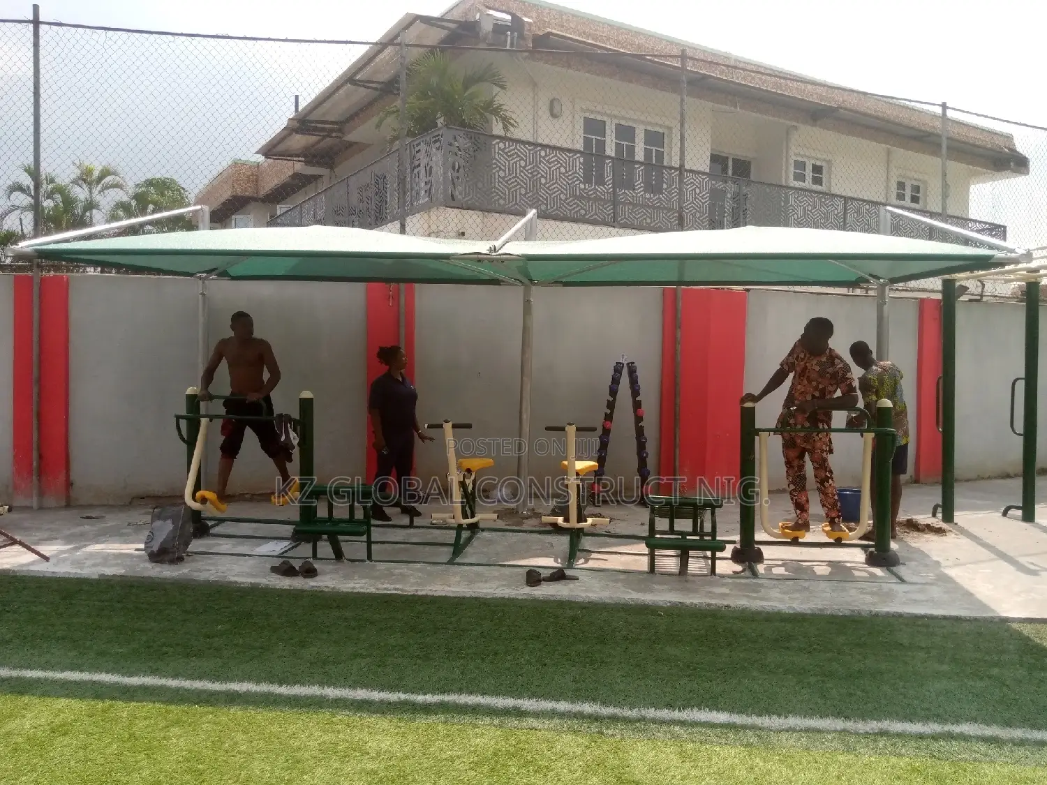 Carport for Fitness Equipment