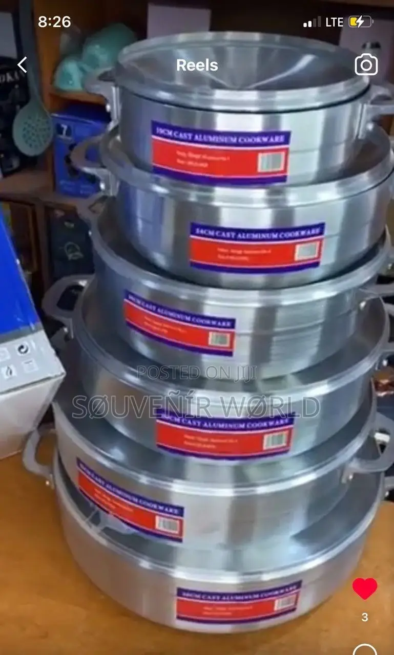 6pcs Aluminum Pot
