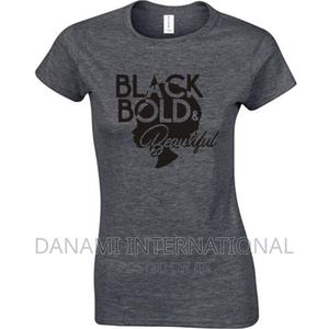 Danami Women’S Black Bold Beautiful Dark Grey T-Shirt