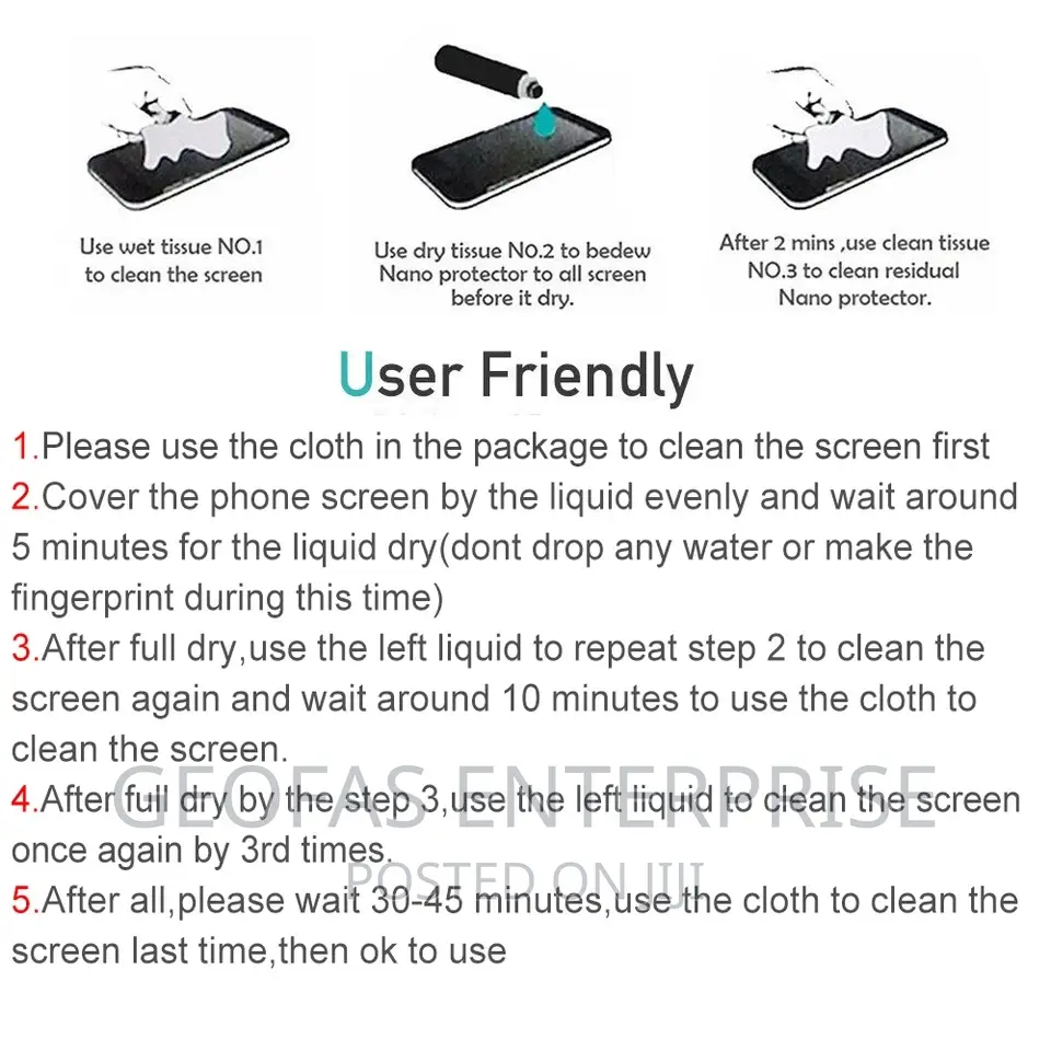 Nano Liquid Protector for Smartphones/Screens/Tablets/Watche