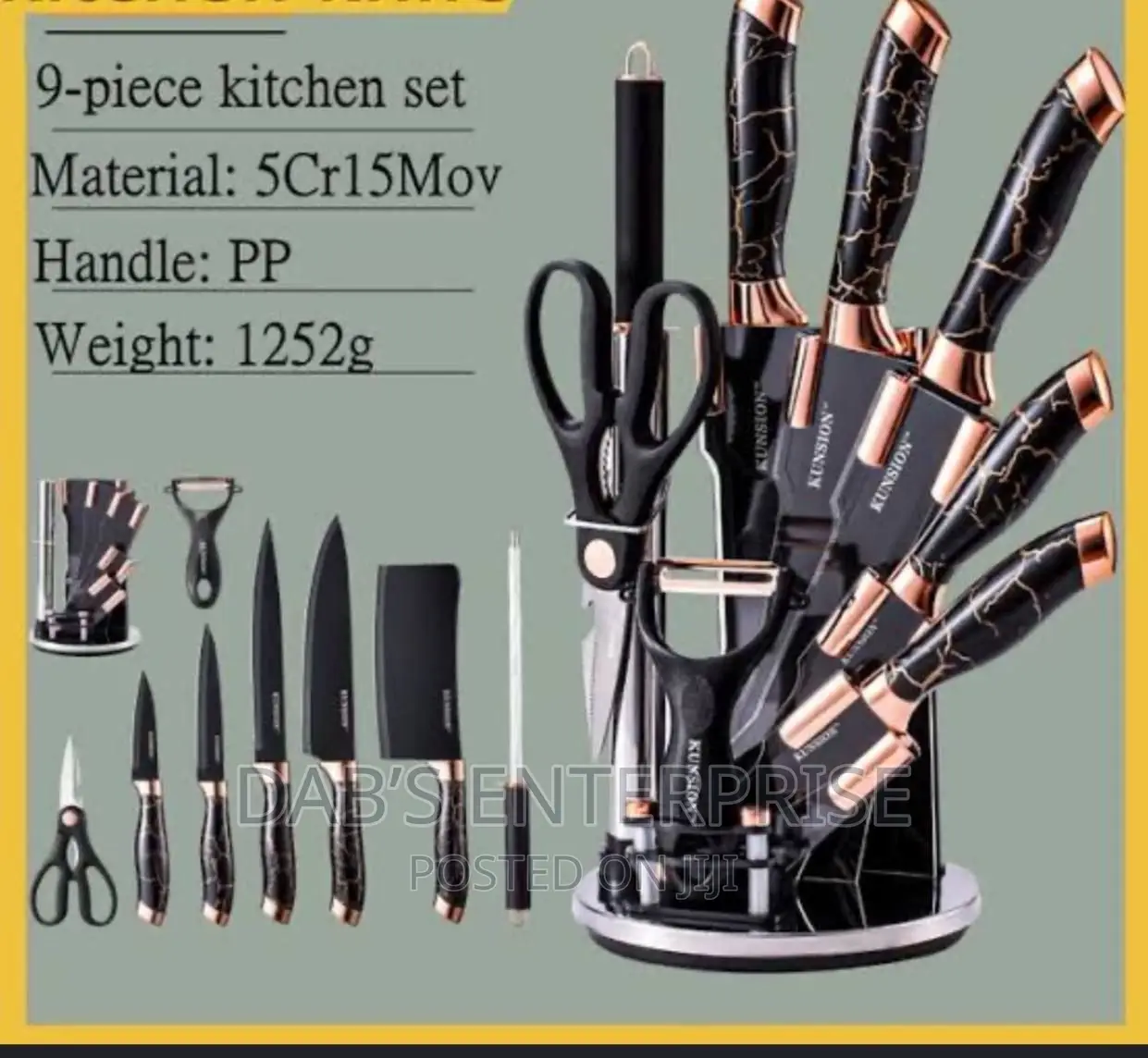 9 PCS Kitchen Knife