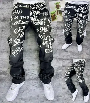 Denim Quality Baggy Straight Stock Jeans Trouser