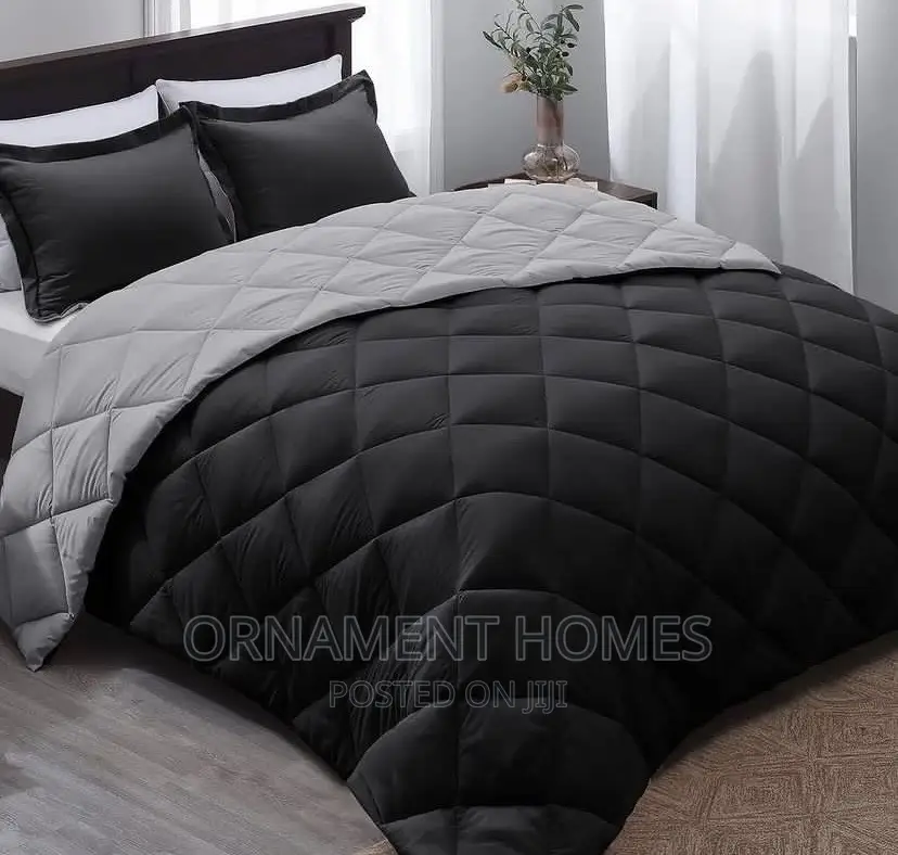 Multi Duvet(Ash Grey),Sheets(White)Andpillowcases(Grey Ash)(