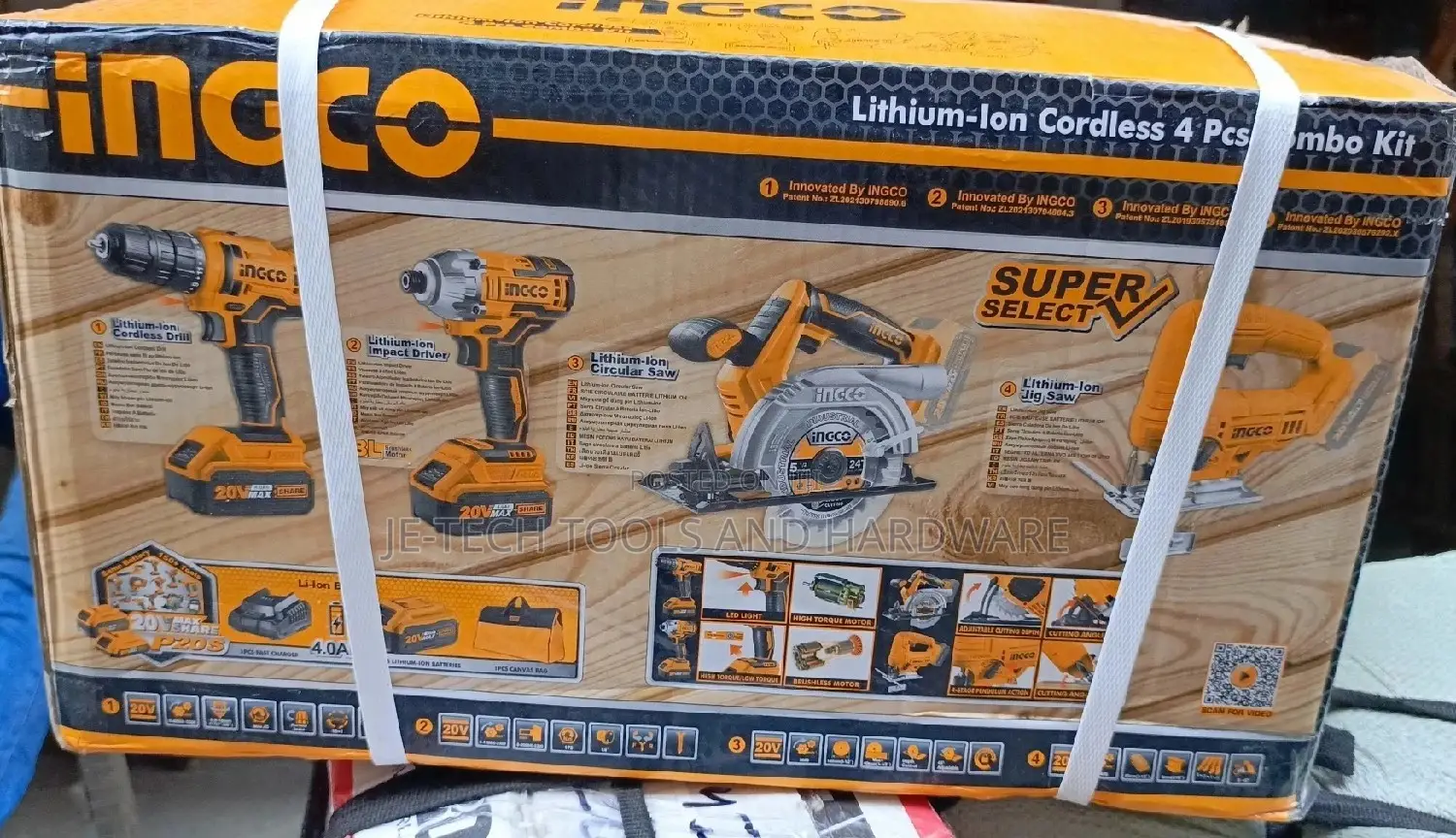 4pcs Combo Prefect Industrial Tools Set