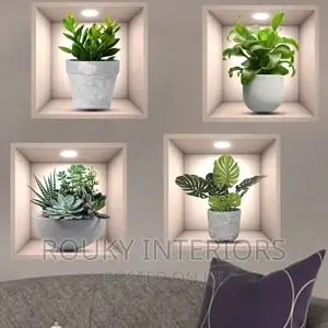 Removable Wall Decor Stickers (Set of 4)