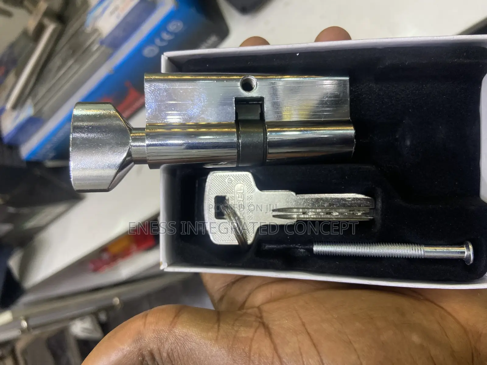 Aksel Chrome Knob Cylinder