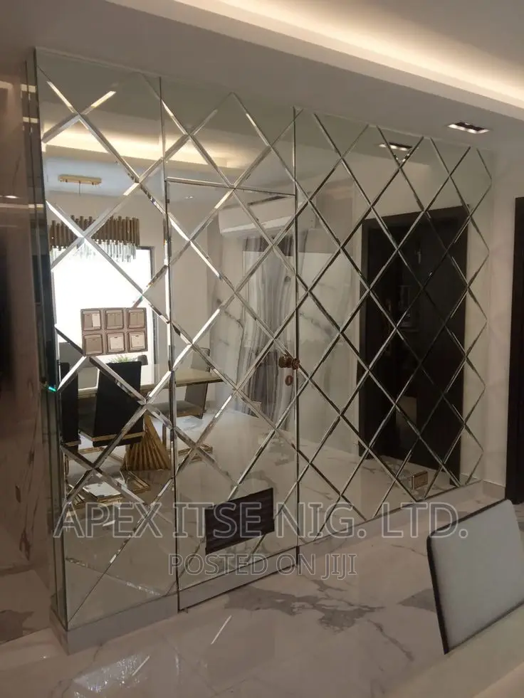 Silver Bevelled Mirror