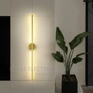 Modern Long Led Wall Lamp Golden Home Decoration Bedroom