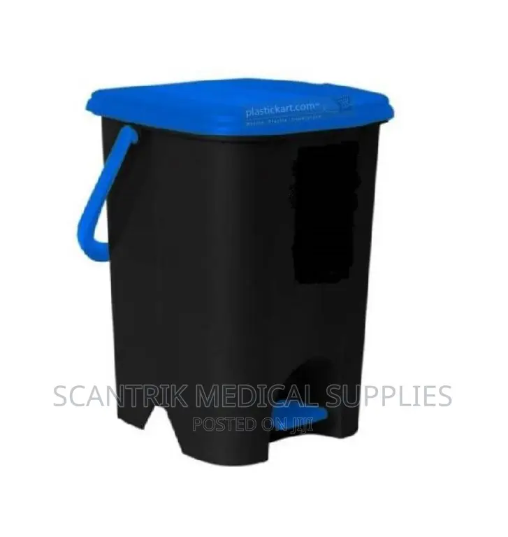 Pedal Waste Bin - 30 Litres - Blue Black