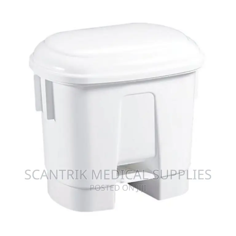 White 30L Double Sided Pedal Bin
