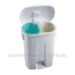 Derby Plastic Pedal Bin 30 Litre White