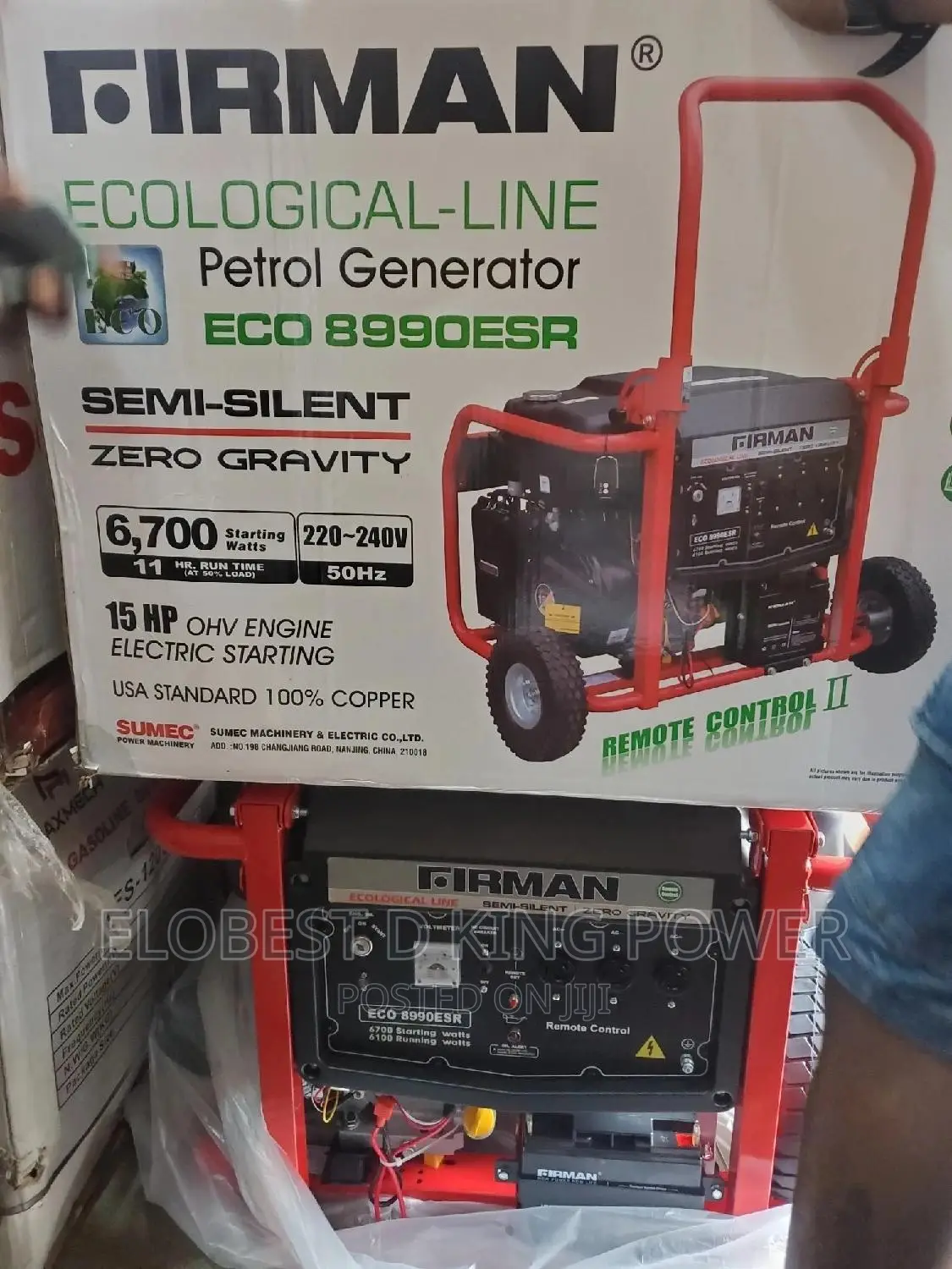 6.5kva Ec08990esr Remote Start Generator Firman