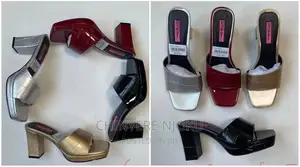 Block Heel Slippers Shoe