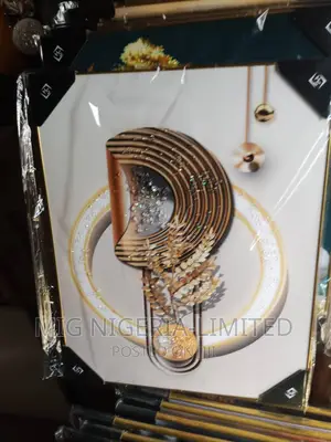 Wall Acrylic 2 Tumbler Wall Frame Gold Finish