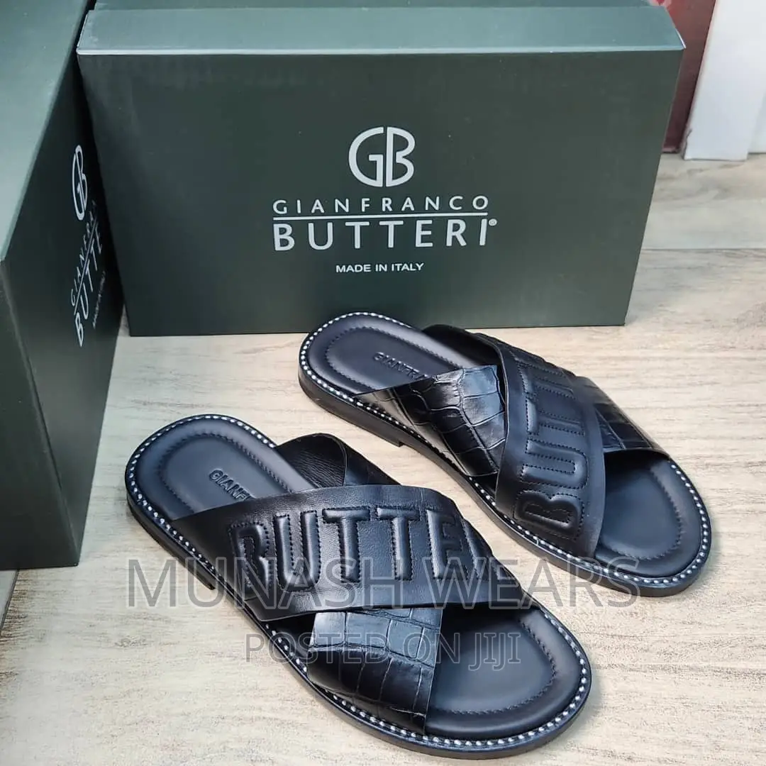 Italian Butteri Leather Slipers