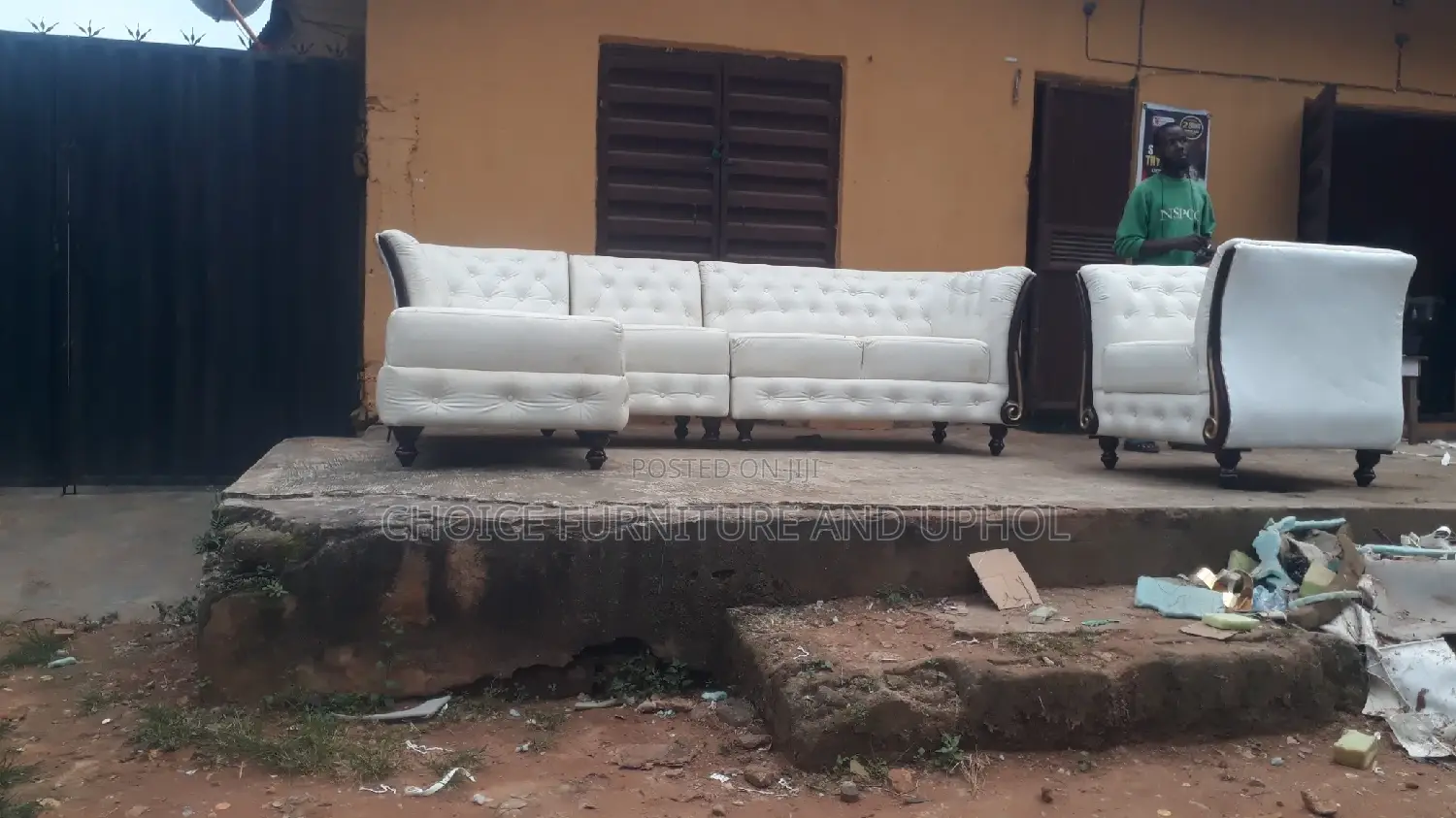 Sofa Set of Chair Corner Unit Plus One Single