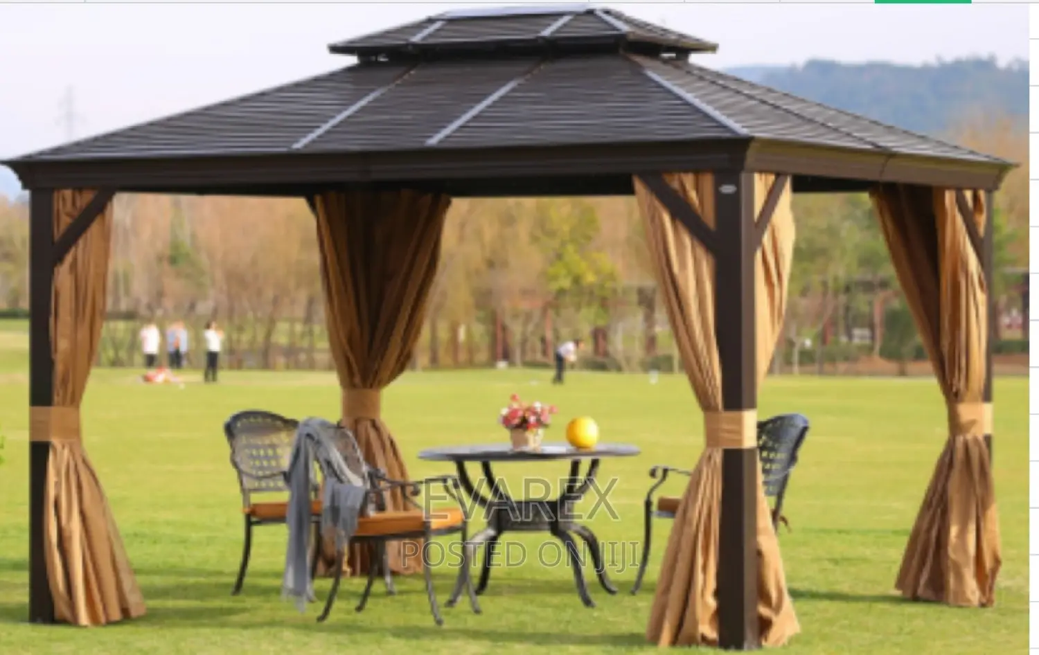 Luxury Gazebo Canopy Tent 9ft X 9ft