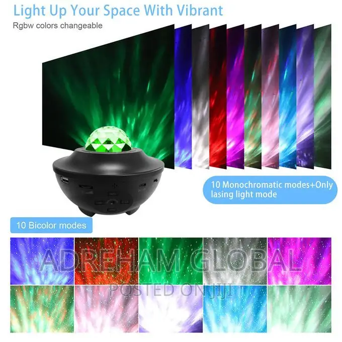 Starry Projector Led Night Light With Remote Control