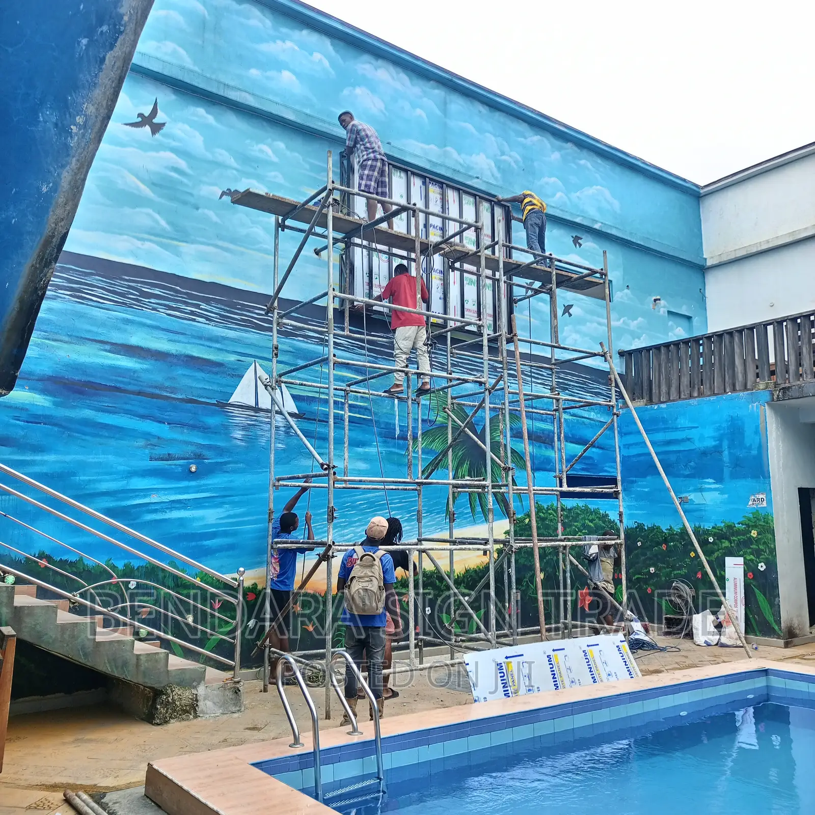 Pool Screen Video Display Led P4 Outdoor 10ft by 7ft