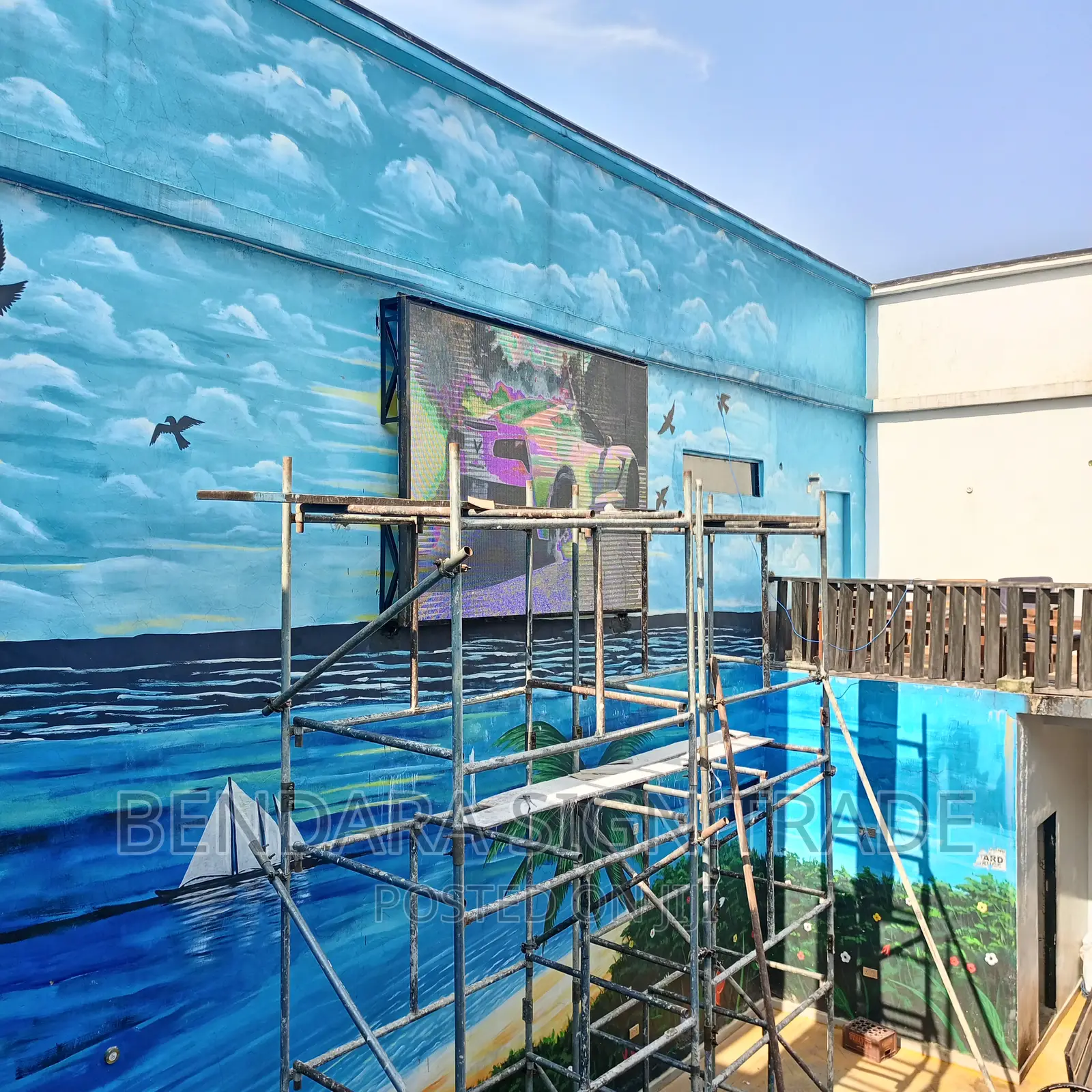 Pool Screen Video Display Led P4 Outdoor 10ft by 7ft
