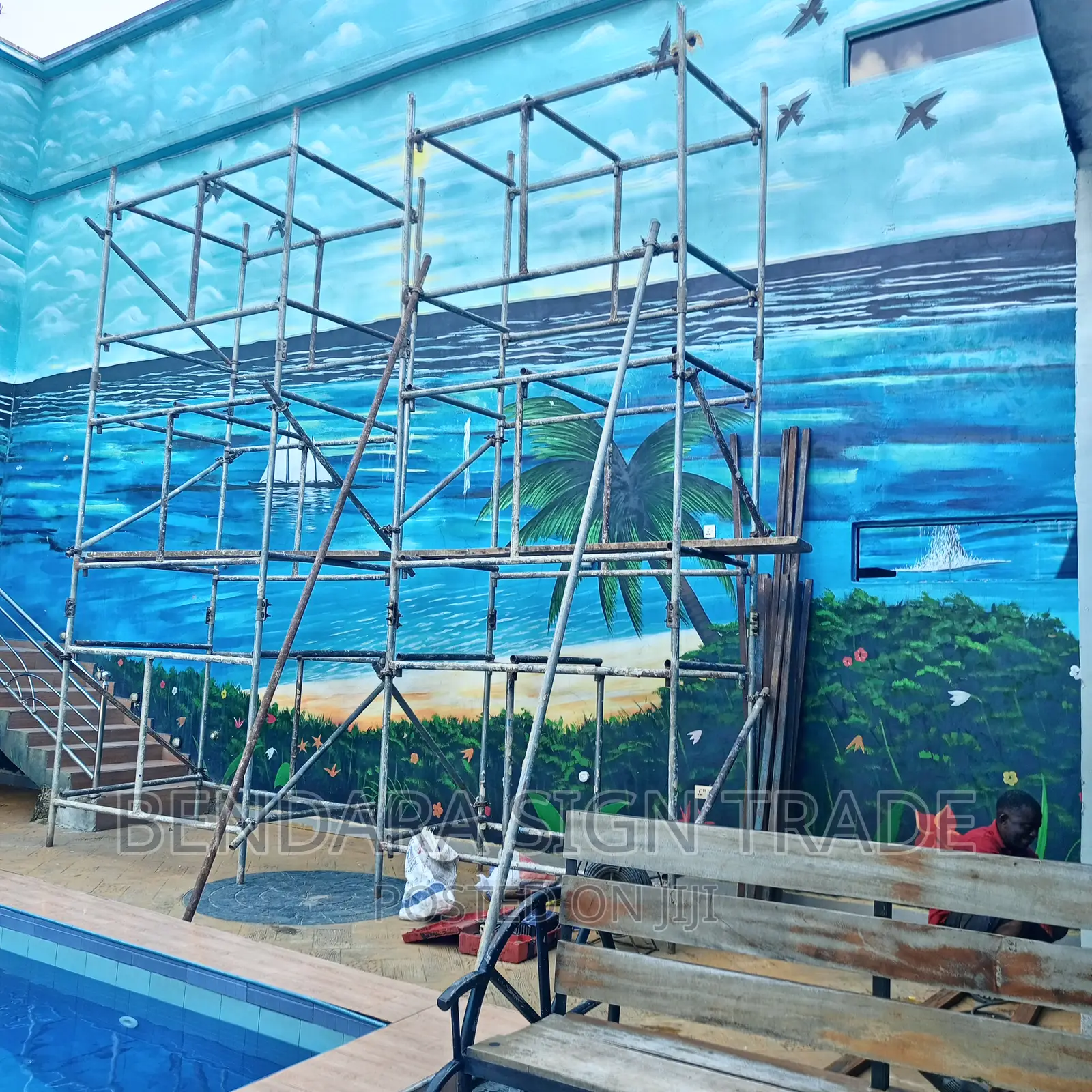 Pool Screen Video Display Led P4 Outdoor 10ft by 7ft