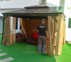 Luxury Aluminum Gazebo Canopy Tent 9ft X 9ft