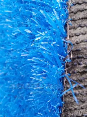 High Quality Turkish Blue Color Grass Rug Carpet 30mm