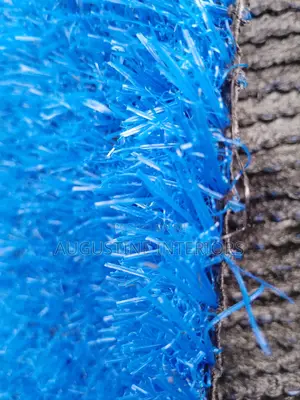 High Quality Turkish Blue Color Grass Rug Carpet 30mm