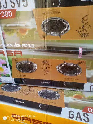 QASA Gas Cooker QGC- 2BG Lotus Double Tube Burner.