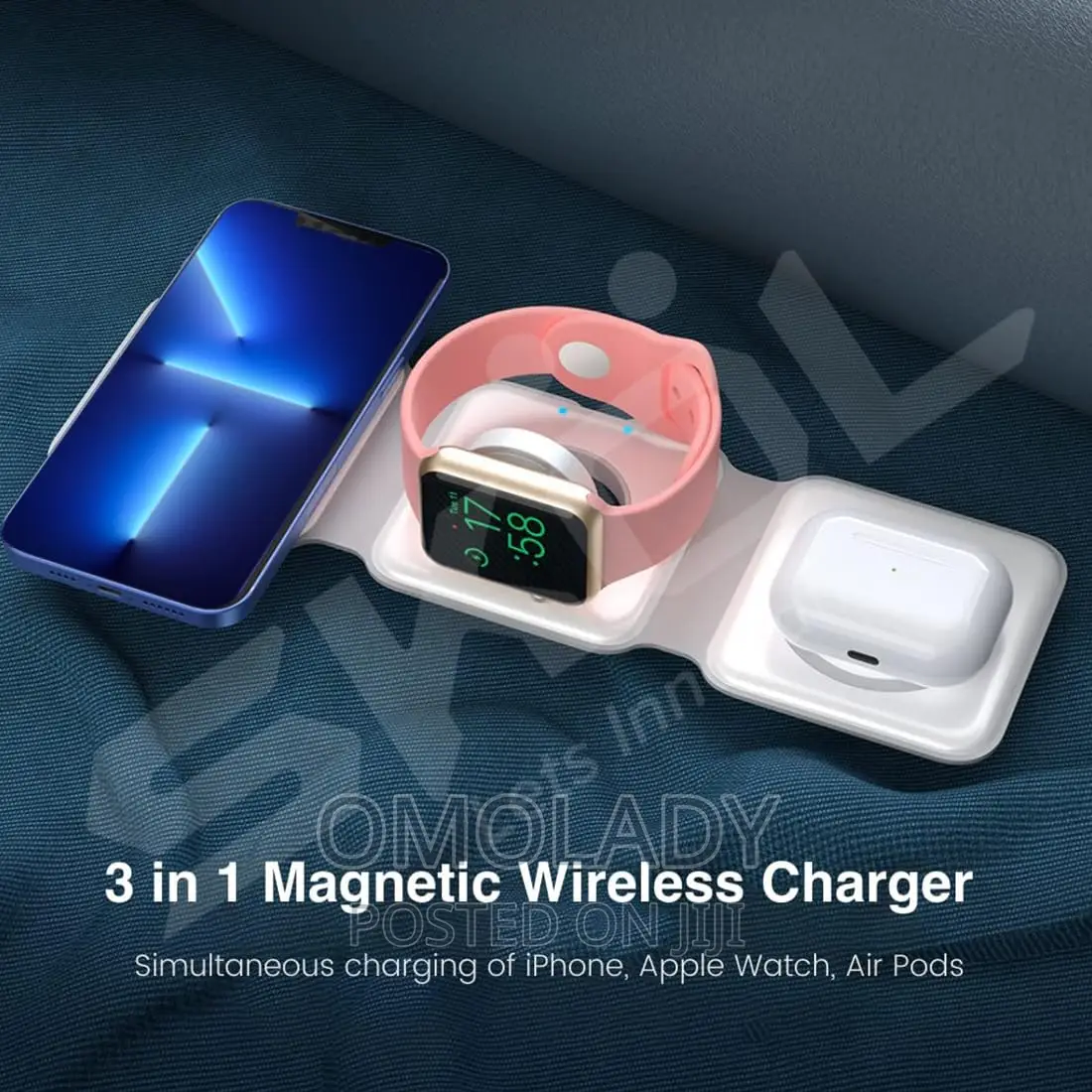 3 in 1 Wireless Charger - White
