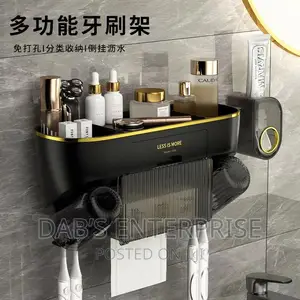 Multifunctional Toothbrush Holder Toothpaste Dispenser