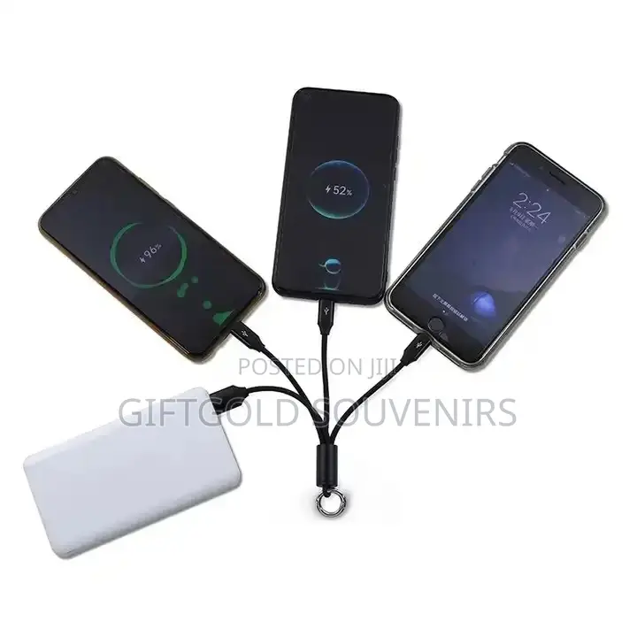 Phone Charging Cable 3-in-1 Multi Fast Charger Cord