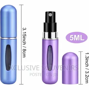 4pcs 5ML Portable Mini Pocket Perfume Atomizer Bottle Spray