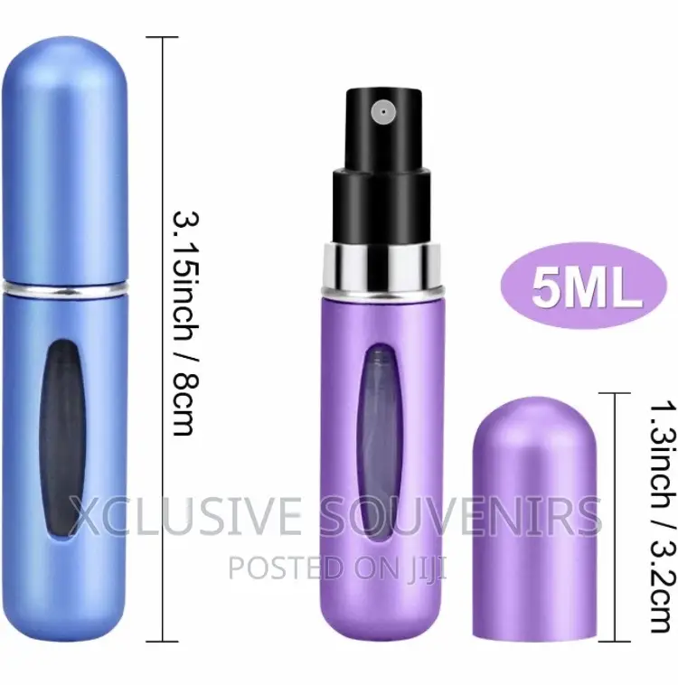 4pcs 5ML Portable Mini Pocket Perfume Atomizer Bottle Spray
