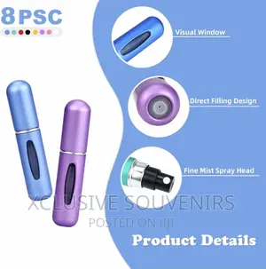 4pcs 5ML Portable Mini Pocket Perfume Atomizer Bottle Spray