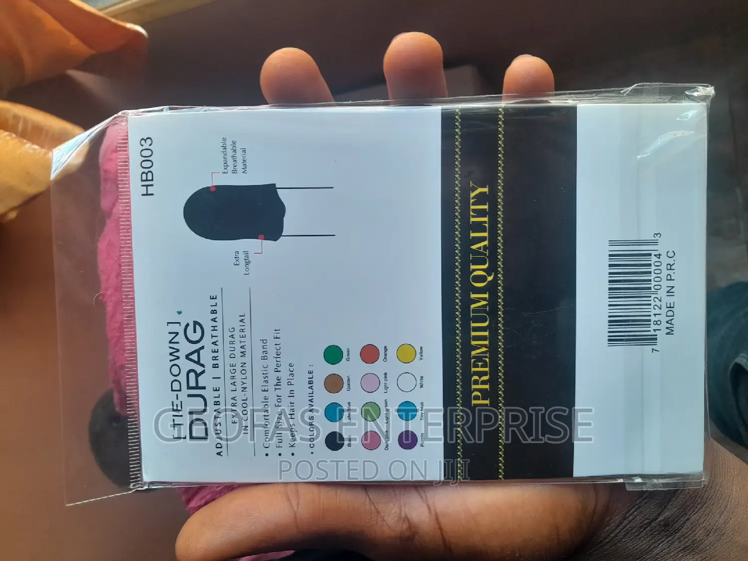 Original Unisex Simple Silk Durag