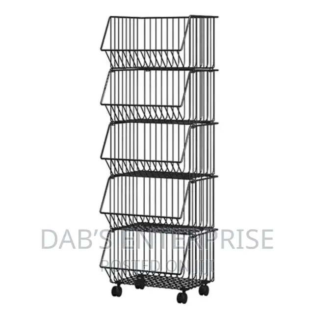 Multifunctional Kitchen Movable Kitchen Rack