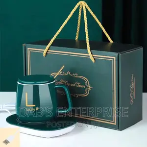Electric Ceramic Mug And Saucer