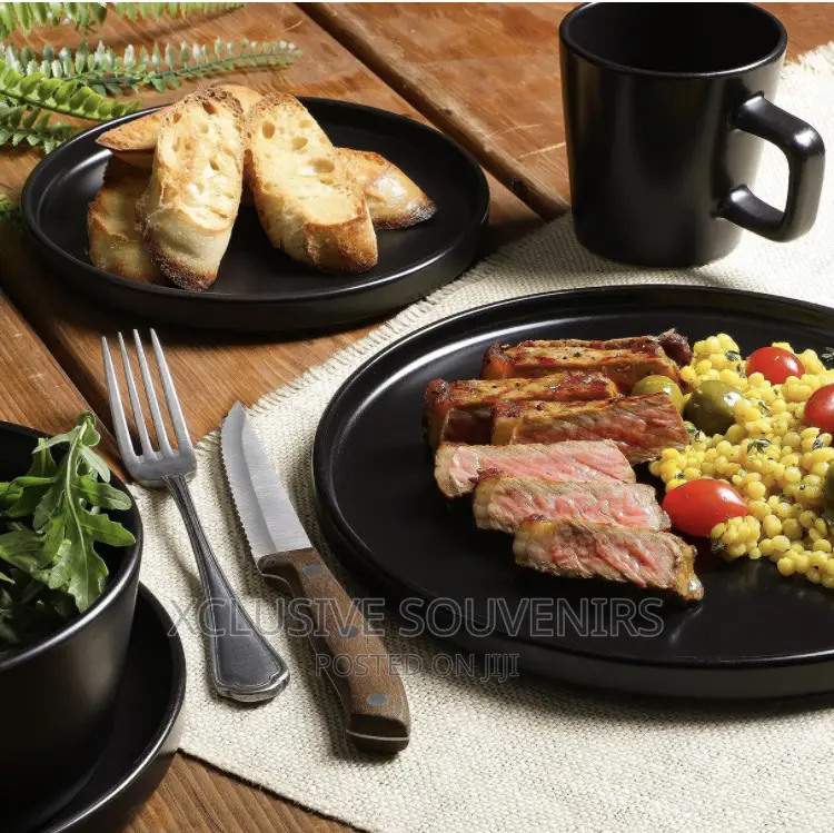 16pcs Stoneware Dinnerware Set, Service of 4
