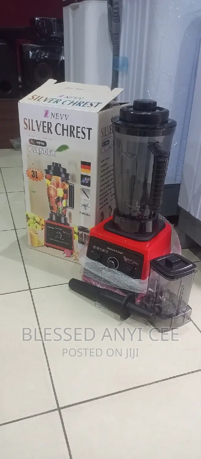 High Quality Silver Chrest (9000W) Blender (3liter)