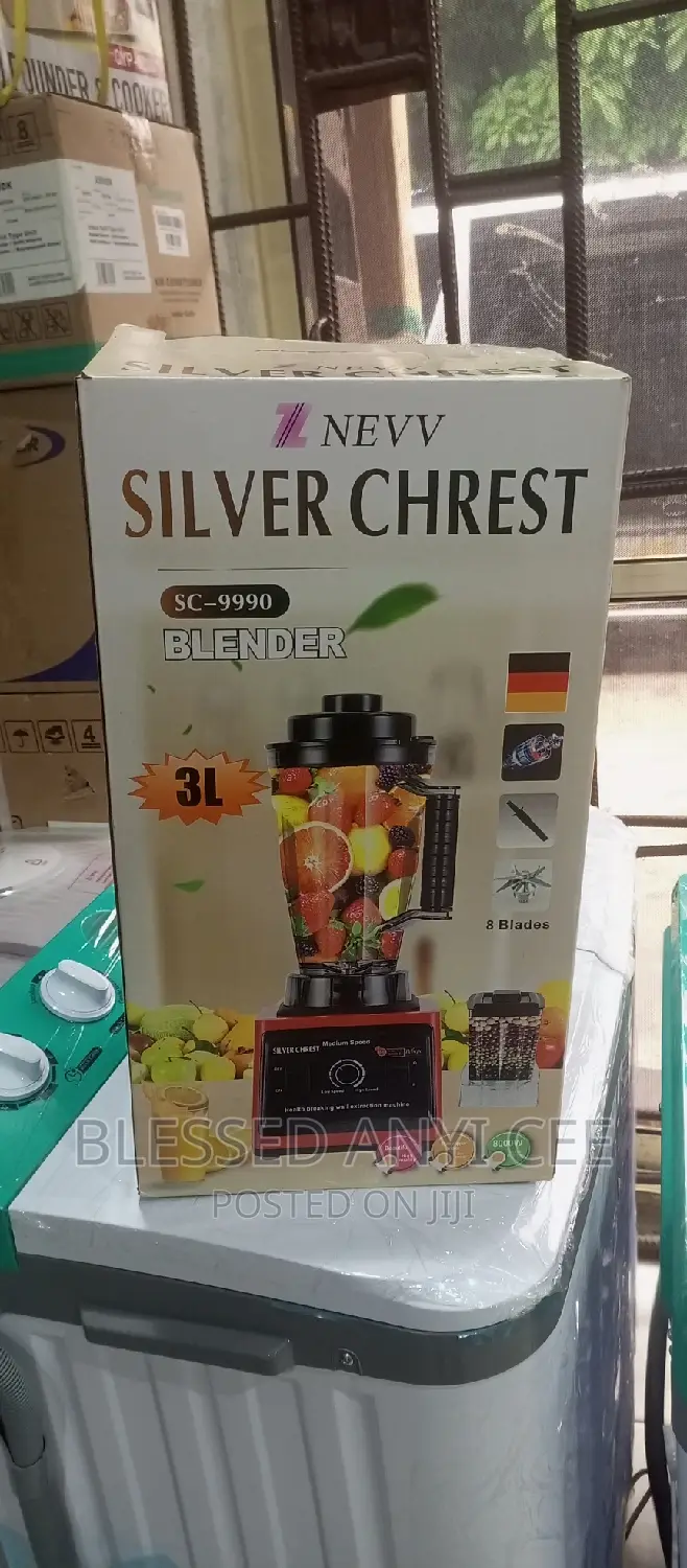 High Quality Silver Chrest (9000W) Blender (3liter)