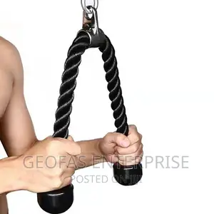 27"34" Tricep Rope Training Pull Down Workout Exercise Cable