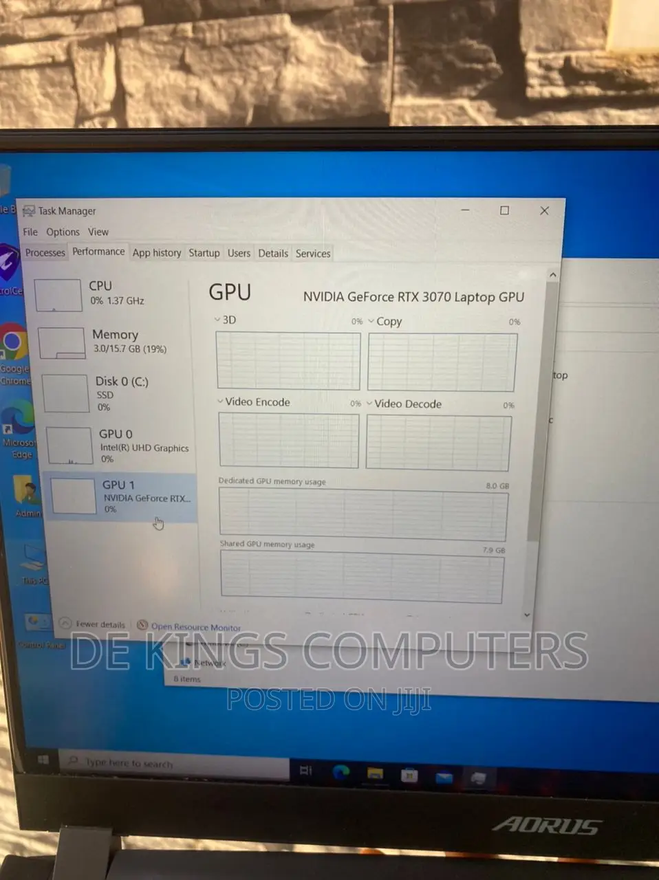 Laptop Gigabyte Aorus 16GB Intel Core i7 SSD 1T